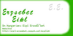 erzsebet eipl business card